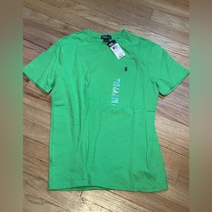 NEW Ralph Lauren Polo boys t shirt size L 14-16 NWT v- neck